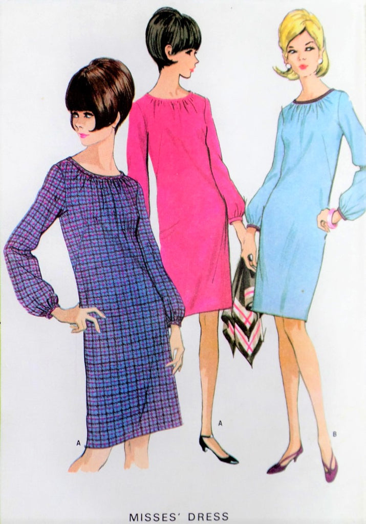 60s MOD Shift Dress Pattern McCALLS ...